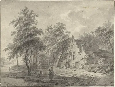 Boerderij aan een landweg
