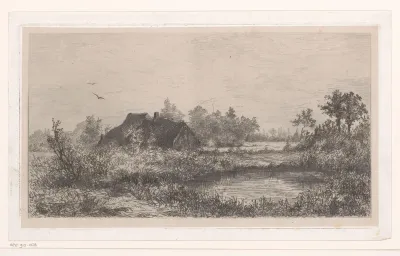 Boerderij aan een waterplas