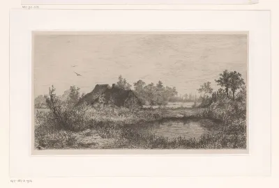 Boerderij aan een waterplas
