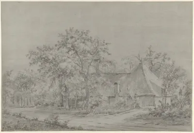 Boerderij aan een zandweg