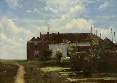 'Boerderij aan vaart' of 'De waslijn'