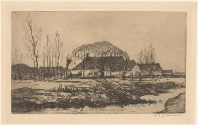Boerderij bij een sloot