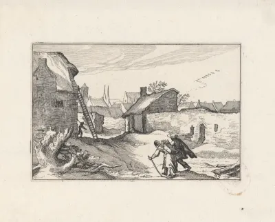Boerderij bij een stad