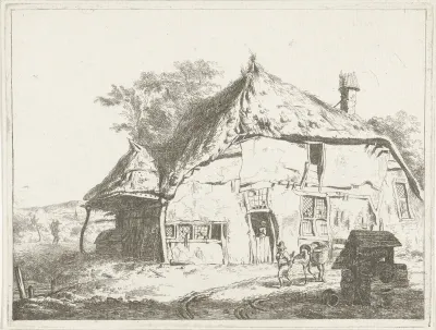 Boerderij bij een waterput
