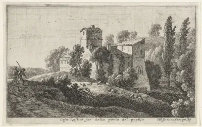 Boerderij buiten de Porta del Popolo
