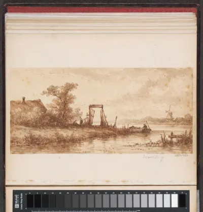 Boerderij en aanlegplaats bij een rivier