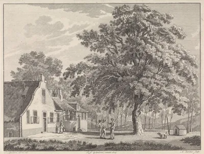 Boerderij en boom