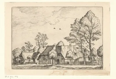Boerderij en de hefboom van een waterput