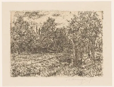 Boerderij en wilgen