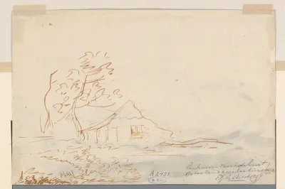 Boerderij in een landschap