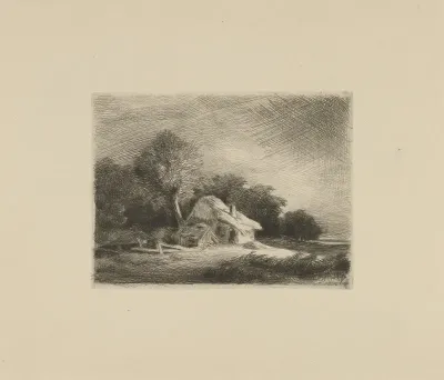 Boerderij in een landschap