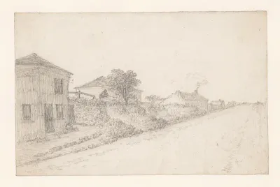 Boerderij in een omheining