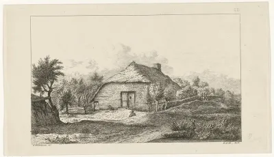 Boerderij met dak van stro