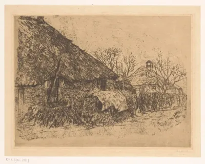 Boerderij met heg