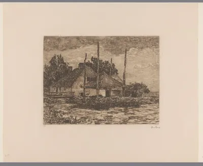 Boerderij met hooischelf