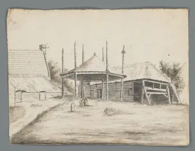 Boerderij met hooischuur