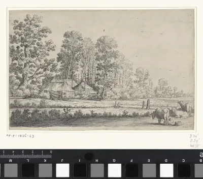 Boerderij met koeienmelkster