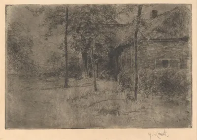 Boerderij met rieten dak