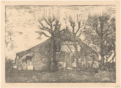 Boerderij met rieten dak in Blaricum