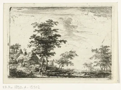 Boerderij met rookende schoorsteen