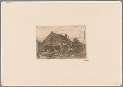 Boerderij met telegraafpaal
