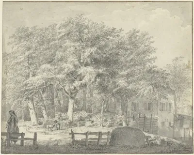 Boerderij onder geboomte: Elswoudshoek