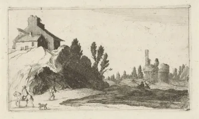 Boerderij op een heuvel