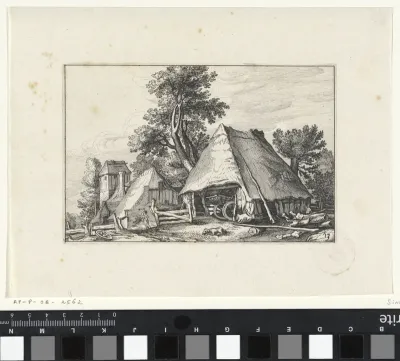 Boerderij tussen het geboomte