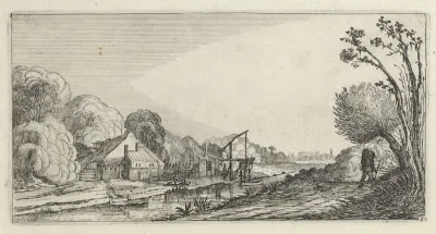 Boerderijen aan een kanaal