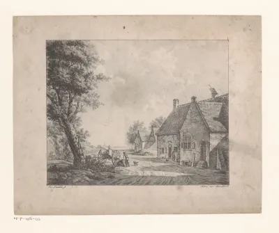 Boerderijen aan een landweg
