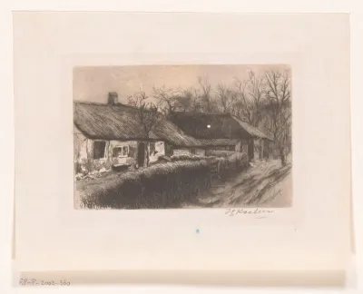 Boerderijen aan een pad