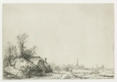 Boerderijen aan een vaart: een gezicht op Ouderkerk aan de Amstel