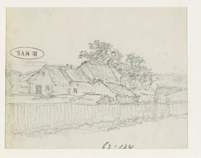 Boerderijen in een omheining