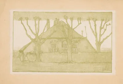Boerderijwoning met bomen