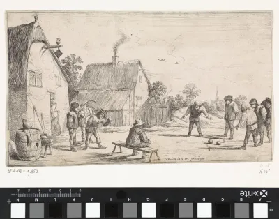 Boeren spelen jeu de boules