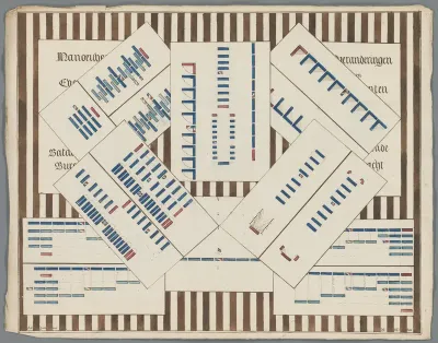 Boerenbedrieger met bladen met manoeuvres, ca. 1798-1803
