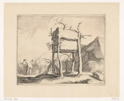 Boerenerf met duiventil
