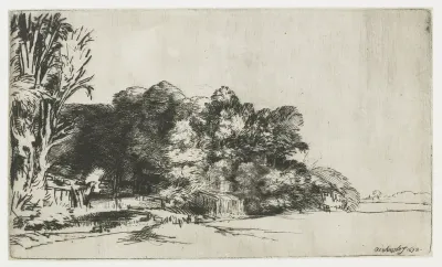 Boerenhuis verscholen tussen de bomen