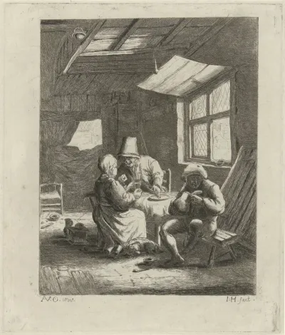 Boereninterieur (eerste versie)