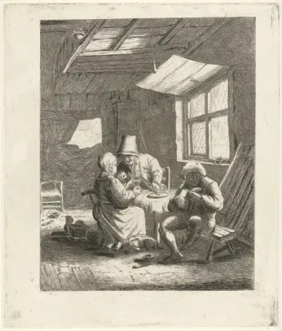 Boereninterieur (eerste versie)