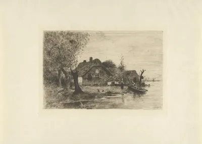 Boerenwoning aan een vaart