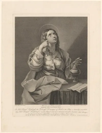 Boetvaardige Maria Magdalena doet haar juwelen af