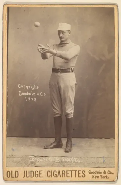 Bogart, 1st Base, Indianapolis, from the series Old Judge Cigarettes