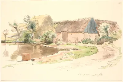 Bondegård og gadekær