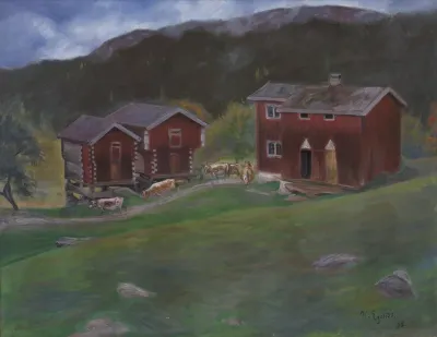 Bondegården Åse i Telemarken, Norge