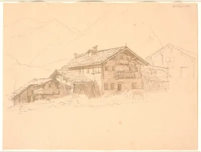Bondehus i Tyrol. St. Mari
