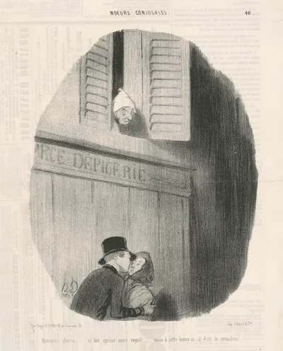 Bonsoir chérie...si ton épicier nous voyait...