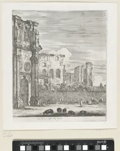 Boog van Constantijn en het Colosseum