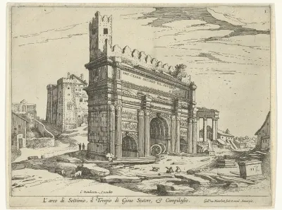 Boog van Septimius Severus en het Capitool