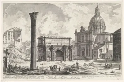 Boog van Septimius Severus op het Forum Romanum